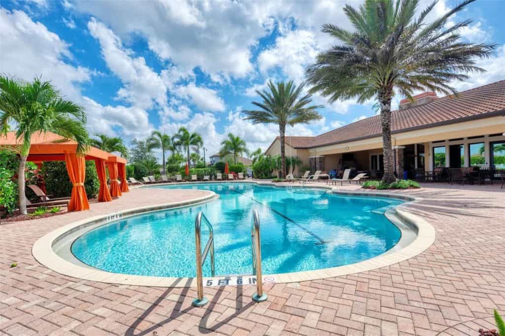 Cobblestone Homes in Palmer Ranch Sarasota, FL. - Pool