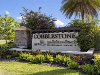 Cobblestone Homes in Palmer Ranch Sarasota, FL. - Entrance Sign