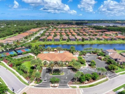 Cobblestone Homes in Palmer Ranch Sarasota, FL. - Amenity Center Aerial