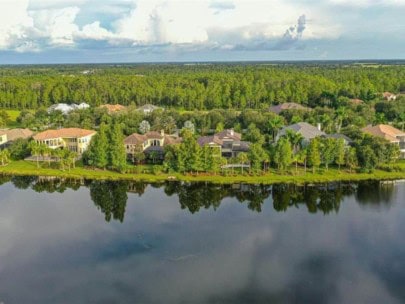 Concession Homes in Bradenton, FL. - Aerial of Lakes