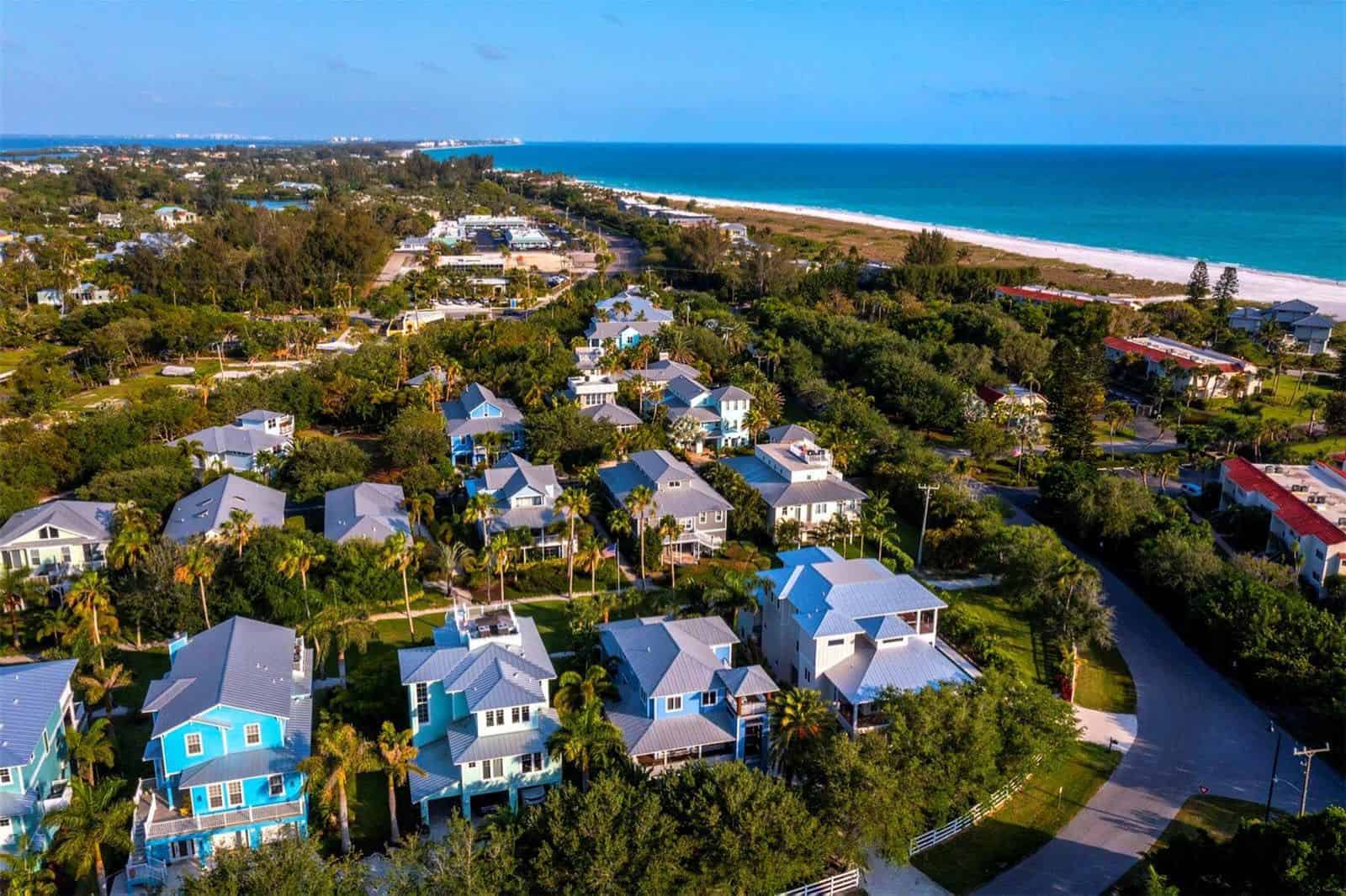 Conrad Beach Homes For Sale in Longboat Key, FL.