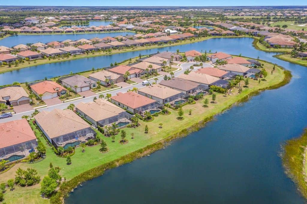 Country Club East Homes in Lakewood Ranch, FL. - Community Aerial