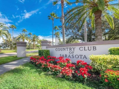 Country Club of Sarasota Homes in Sarasota, FL. - Entrance Sign