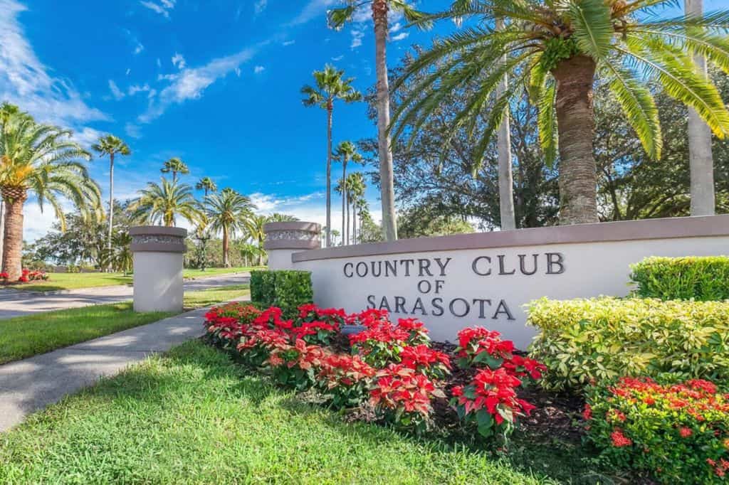 Country Club of Sarasota Homes in Sarasota, FL. - Entrance Sign