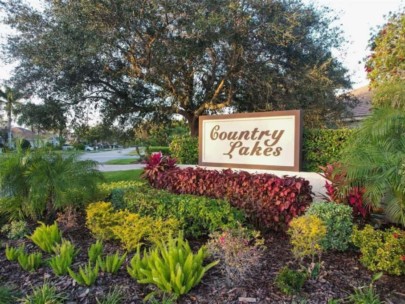 Country Lakes Homes in Palm Aire Sarasota, FL. - Aerial