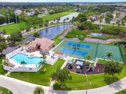 Covered Bridge Estates Homes in Ellenton, FL. - Amenity Center Aerial