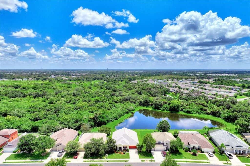 Creekside Oaks Homes in Parrish, FL. - Aerial