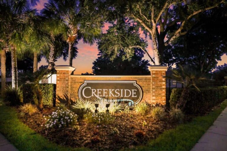 Creekside Oaks Homes in Parrish, FL. - Entrance Sign
