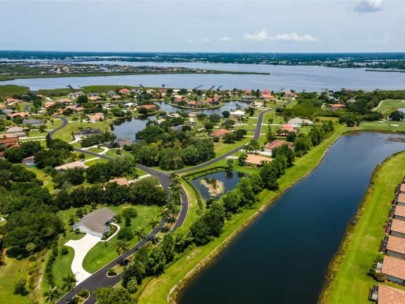 Cypress Creek Estates Homes in Bradenton, FL. - Waterfront Aerial