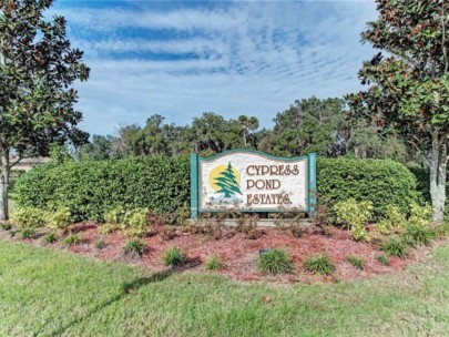 Cypress Pond Estates homes in Palmetto, FL. - Entrance Sign