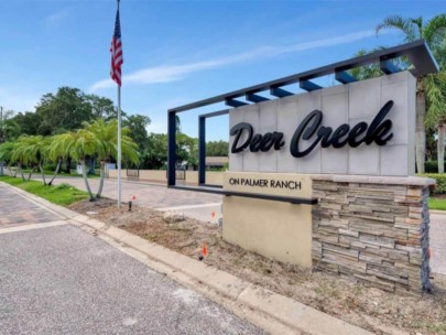 Deer Creek Homes in Palmer Ranch Sarasota, FL. - Entrance Sign