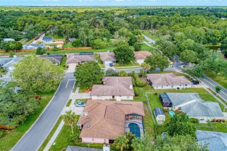Deer Hollow Homes in Sarasota, FL. - Aerial
