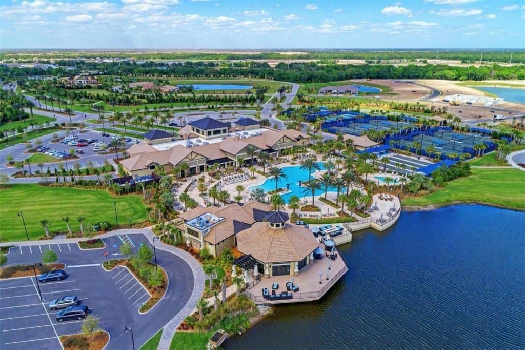 Del Webb Homes in Lakewood Ranch, FL. - Amenity Center Aerial