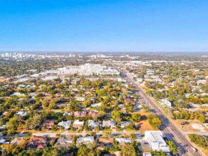 Desota Park Homes in Sarasota, FL. - Aerial