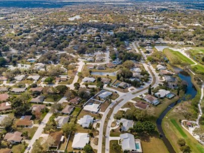 Desoto Lakes Homes in Sarasota, FL. - Aerial