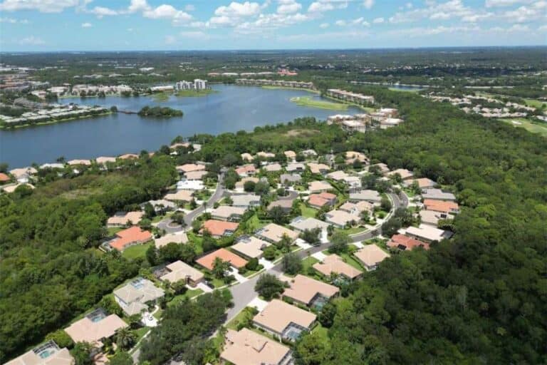 Edgewater Homes in Lakewood Ranch, FL. - Community Aerial