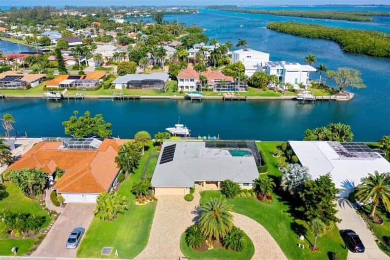 Emerald Harbor Homes in Longboat Key, FL. - Aerial