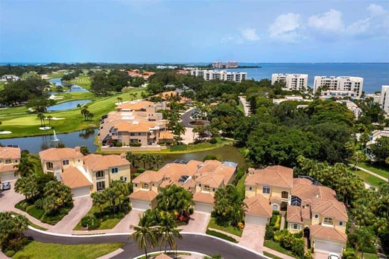 Emerald Pointe Homes in Longboat Key, FL. - Aerial