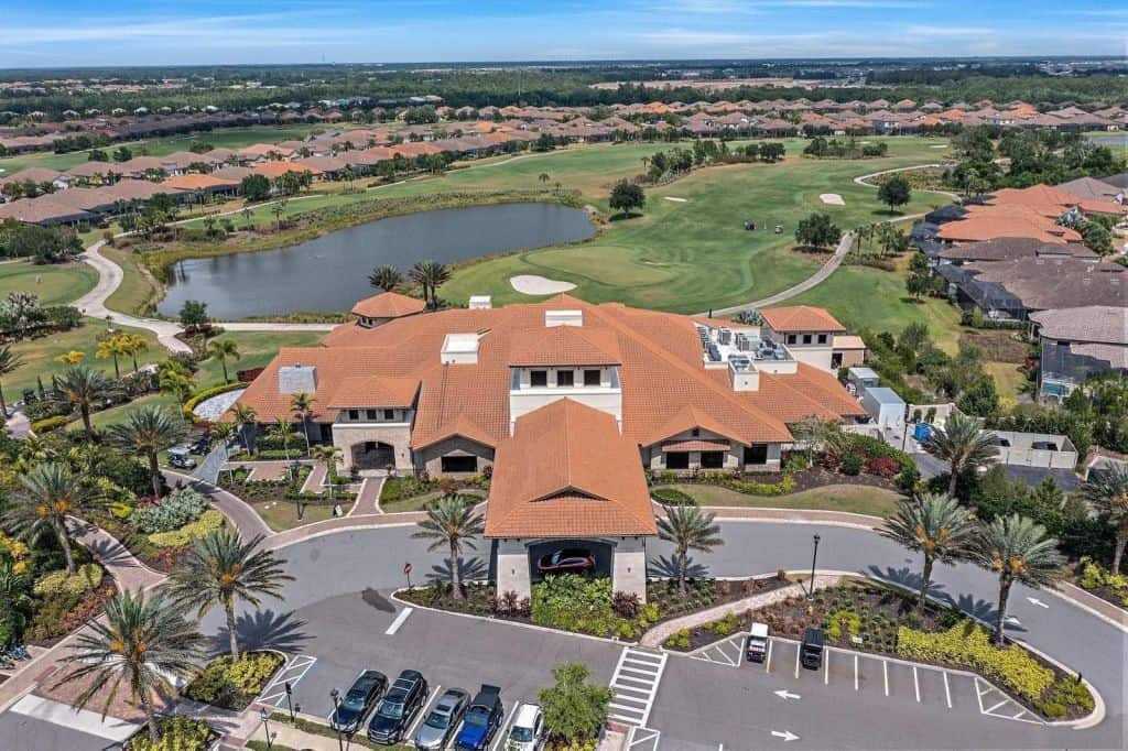 Esplanade Lakewood Ranch Homes in Lakewood Ranch, FL. - Clubhouse Aerial