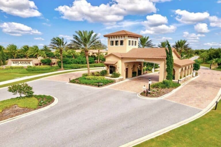 Esplanade Lakewood Ranch Homes in Lakewood Ranch, FL. - Gated Entry