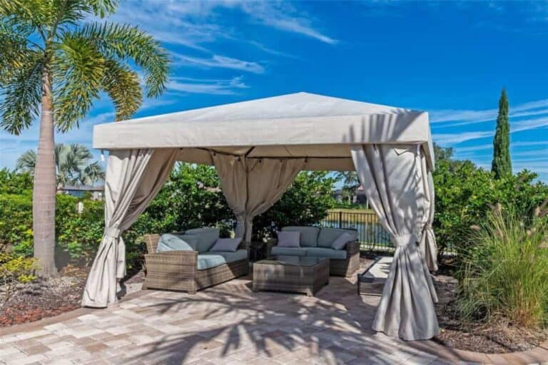 Esplanade On Palmer Ranch Homes in Sarasota, FL. - Poolside Cabanas