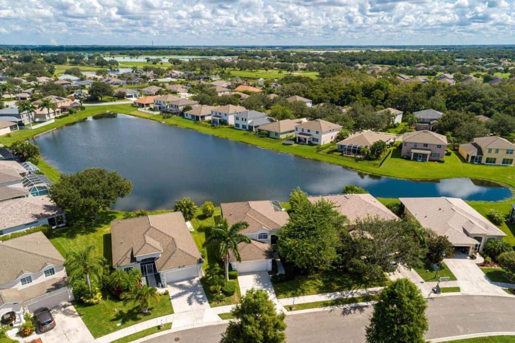 Fairways At Imperial Lakewoods Homes in Palmetto, FL. - Aerial