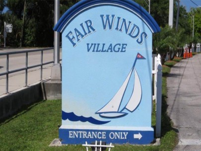 Fairwinds Village Homes in Nokomis, FL. - Entrance Sign