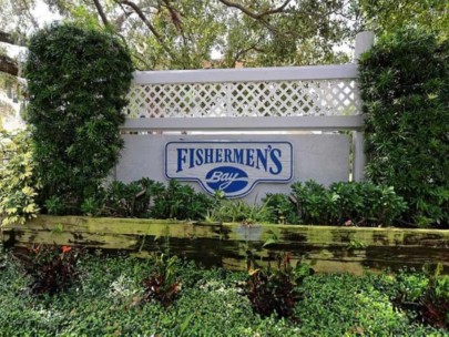 Fishermen's Bay Homes in Sarasota, FL. - Entrance Sign