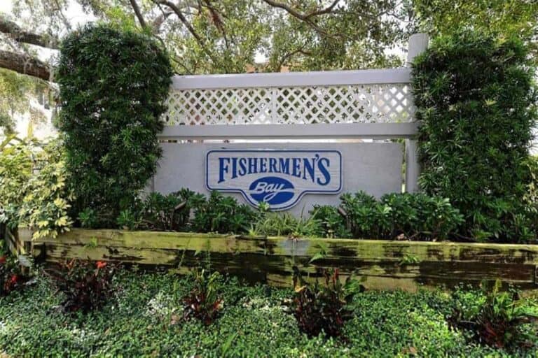 Fishermen&#039;s Bay Homes in Sarasota, FL. - Entrance Sign