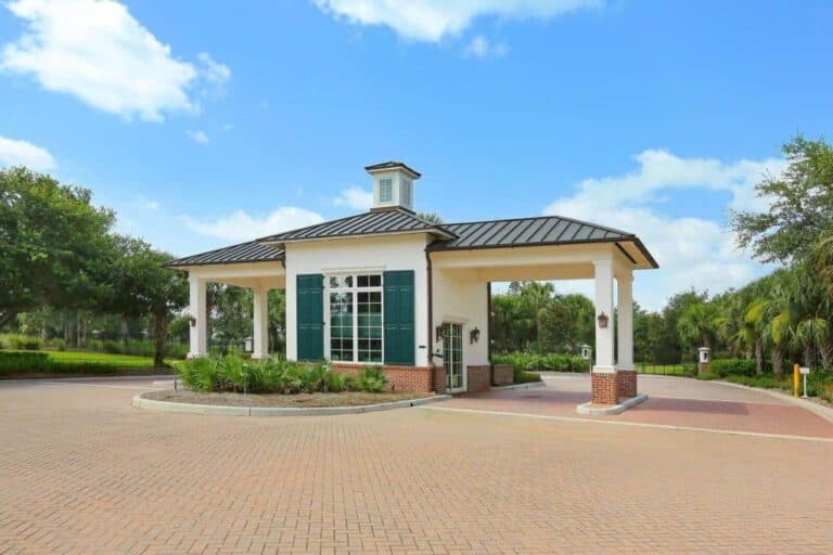 Founders Club Homes in Sarasota, FL. - Gated Entry