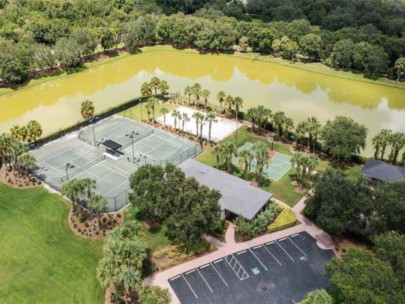 Founders Club Homes in Sarasota, FL. - Tennis Courts Aerial