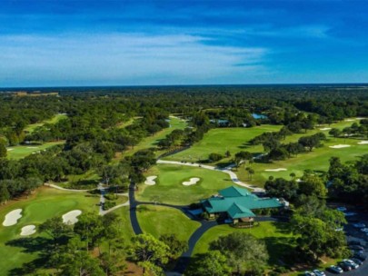 Gator Creek Estates Homes in Sarasota, FL. - Golf Course Aerial