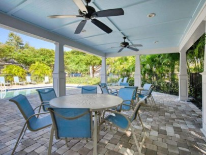 Granada Park Homes in Sarasota, FL. - Pool Covered Area