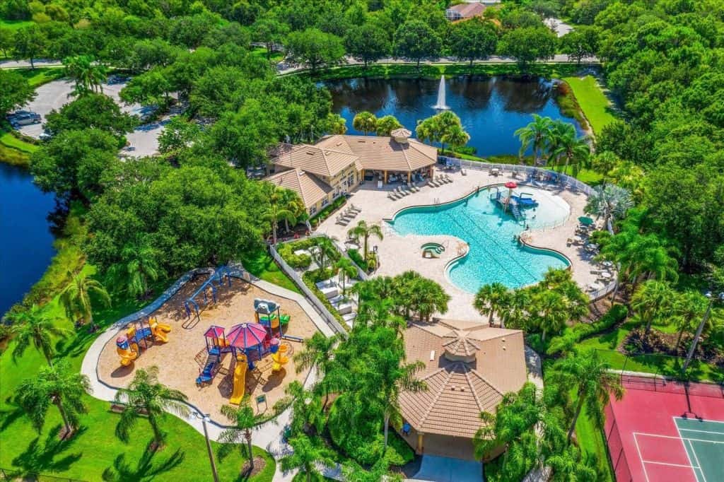 Greyhawk Landing Homes in Bradenton, FL. - Amenity Center Aerial