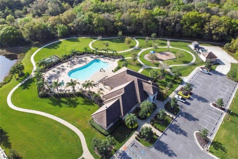 Greyhawk Landing Homes in Bradenton, FL. - Amenity Center Aerial
