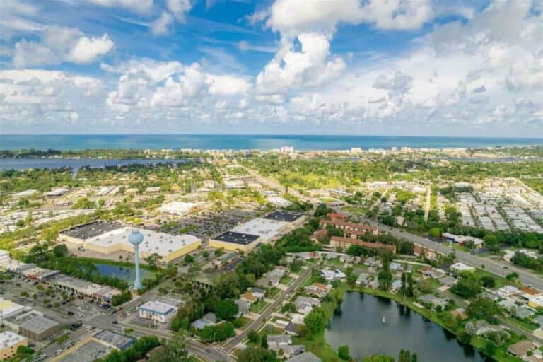 Gulf Gate Manor Homes in Sarasota, FL. - Aerial of Community