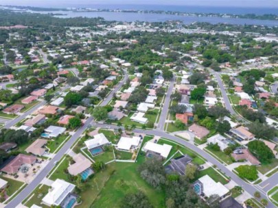 Gulf Gate Woods Homes in Sarasota, FL. - Aerial