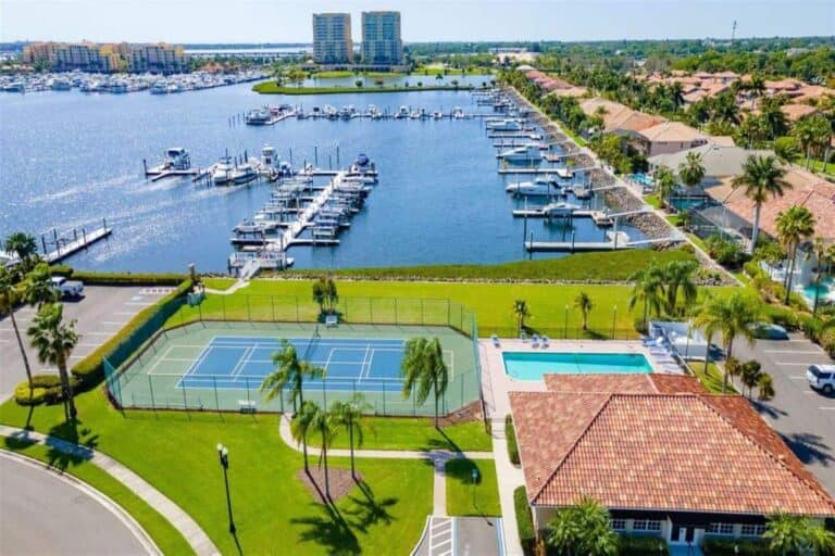 Hammocks At Riviera Dunes Homes in Palmetto, FL. - Marina Aerial