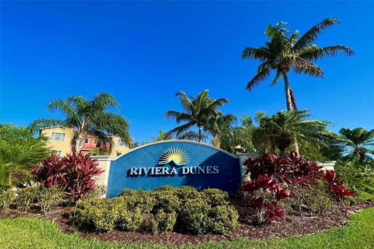 Hammocks At Riviera Dunes Homes in Palmetto, FL. - Riviera Dunes Entrance Sign