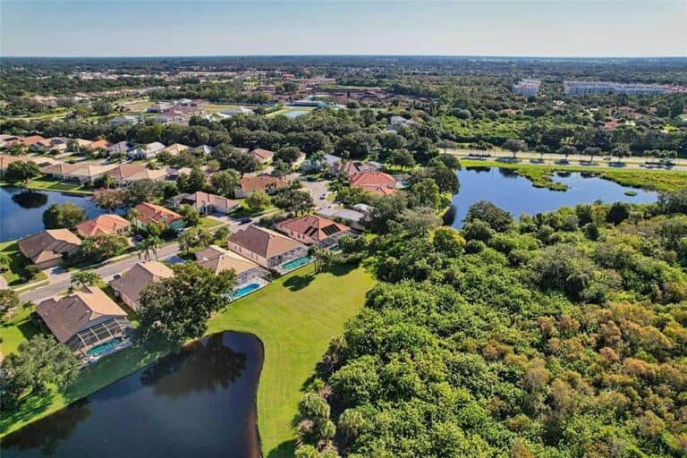 Hamptons Homes For sale in Palmer Ranch Sarasota, FL. - Aerial