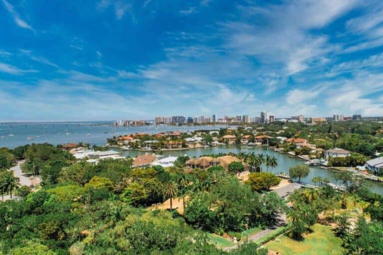 Harbor Acres Homes For Sale in Sarasota, FL. - Aerial