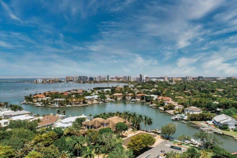 Harbor Acres Homes For Sale in Sarasota, FL. - Aerial