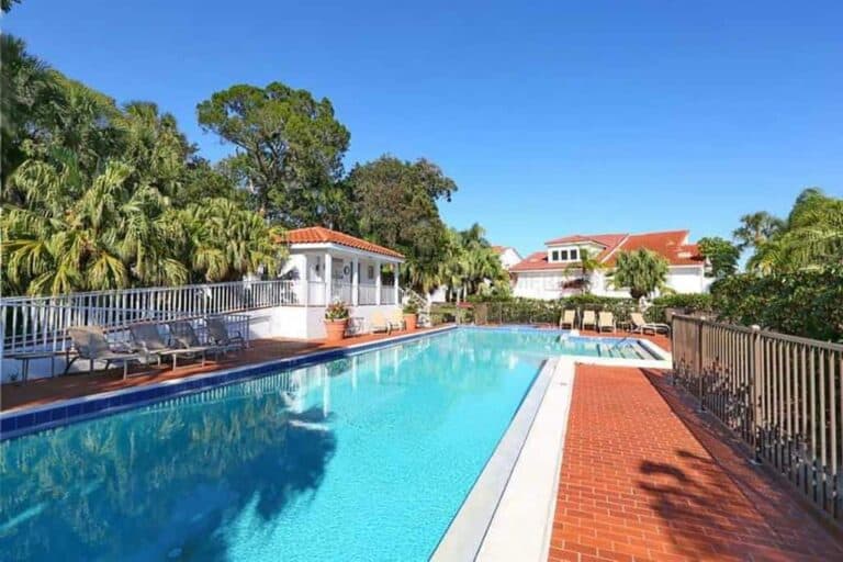 Harbour Court Homes in Longboat Key, FL. - Pool