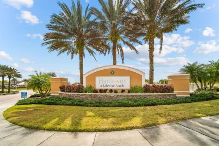 Harmony Homes in Lakewood Ranch, FL. - Entrance Sign