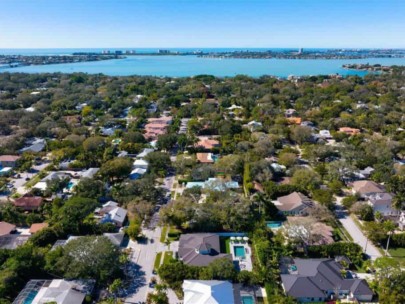 Hartsdale Homes in Sarasota, FL. - Aerial