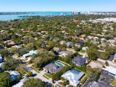 Hartsdale Homes in Sarasota, FL. - Aerial