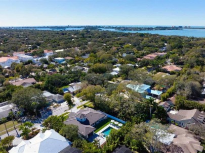 Hartsdale Homes in Sarasota, FL. - Aerial