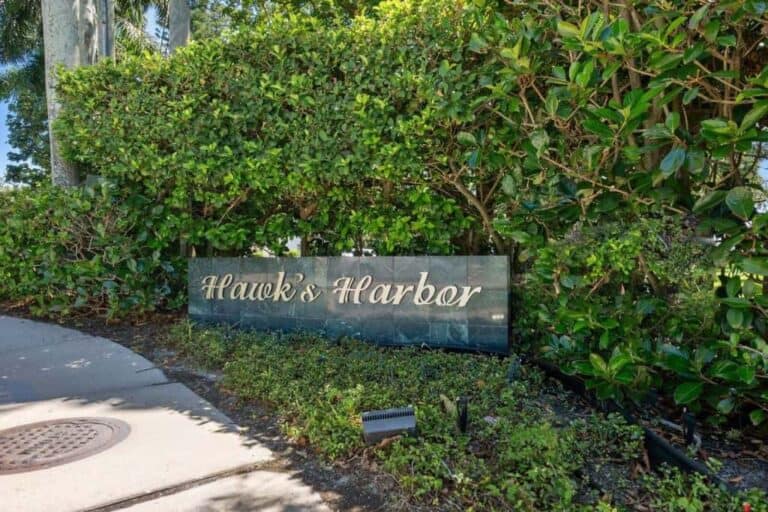 Hawks Harbor Homes in Bradenton, FL. - Entrance Sign