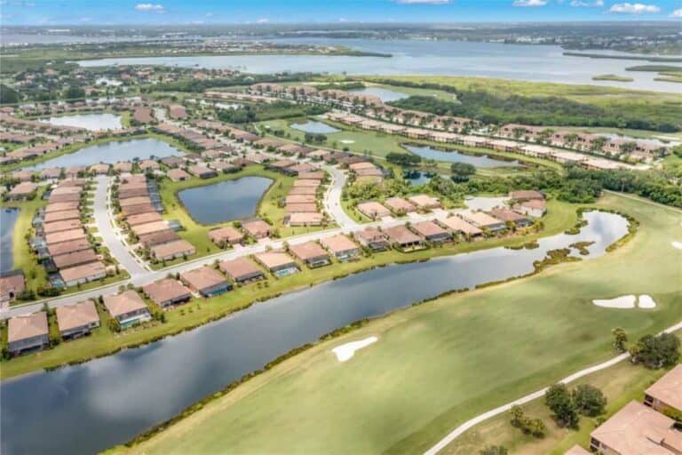 Heritage Harbour Homes in Bradenton, FL. - Golf Course Aerial