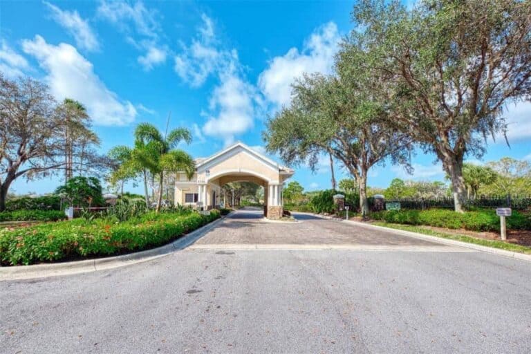 Heritage Oaks Homes in Sarasota, FL. - Gated Entry